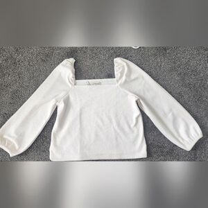 Madewell Square Neck Balloon Sleeve Top NWT